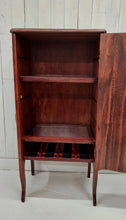 Load image into Gallery viewer, Larkin Sheet Music Mini Bar Cabinet front view open door no props
