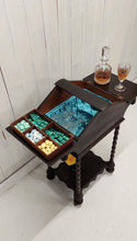 Load image into Gallery viewer, Petite After Dinner Cordial Cart left side top view with props
