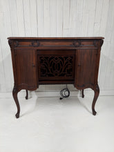 Load image into Gallery viewer, 1923 Sonora Louis XV Phonograph Mini Bar with chamber door open
