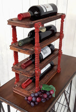 Load image into Gallery viewer, Vintage 4-Tier Wine Rack
