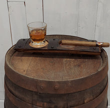 Load image into Gallery viewer, Rustic Whiskey/Cigar Station Coaster
